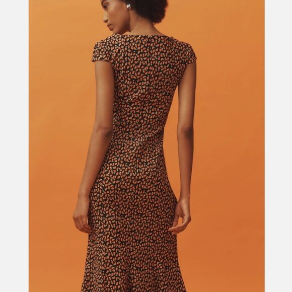 L Strawberries  Cecily Fit & Flare Sweetheart Dress by Maeve - Picture 2 of 8